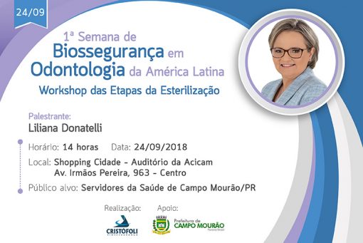 Workshop Etapas da esterilização Campo Mourão