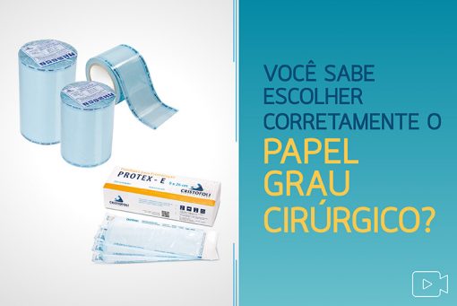 Video escolher Papel grau cirúrgico