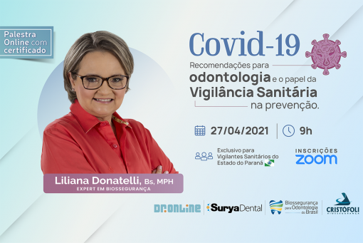 Covid-19 Recomendações para Odontologia e o papel da VISA na prevenção – PR