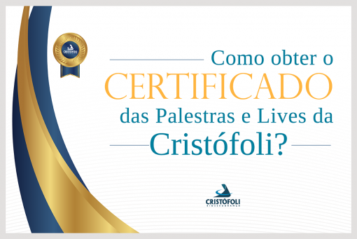 Como obter o Certificado das Palestras e Lives Cristófoli