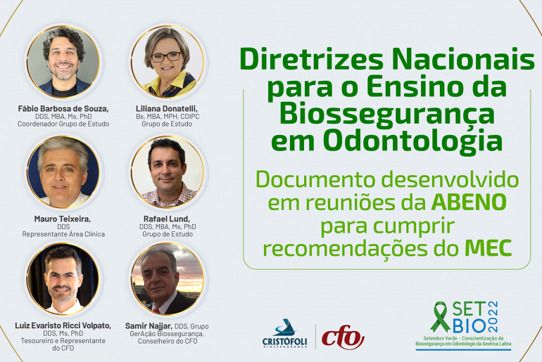 SETBIO 2022 - Diretrizes Nacionais para o Ensino da Biossegurança em Odontologia