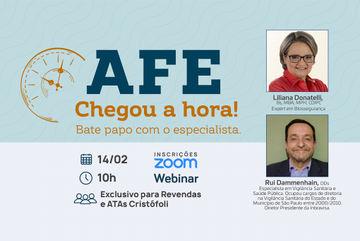 AFE Chegou a hora! Bate papo com o especialista