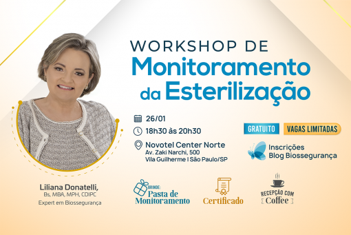 Workshop: Monitoramento da Esterilização - 25 de janeiro