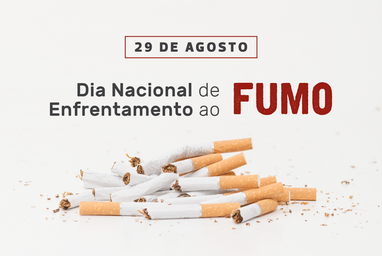 Hoje é dia de celebrar e chega de fumar! Dia Nacional de Enfrentamento ao Fumo 29 de agosto.