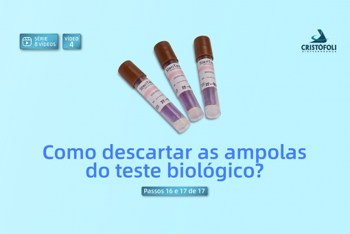 Como descartar as ampolas do teste biológico em vídeo. Mais um capítulo da séries de videos sobre o tema. Veja mais neste post.