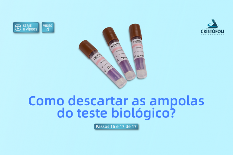 Como descartar as ampolas do teste biológico em vídeo. Mais um capítulo da séries de videos sobre o tema. Veja mais neste post.