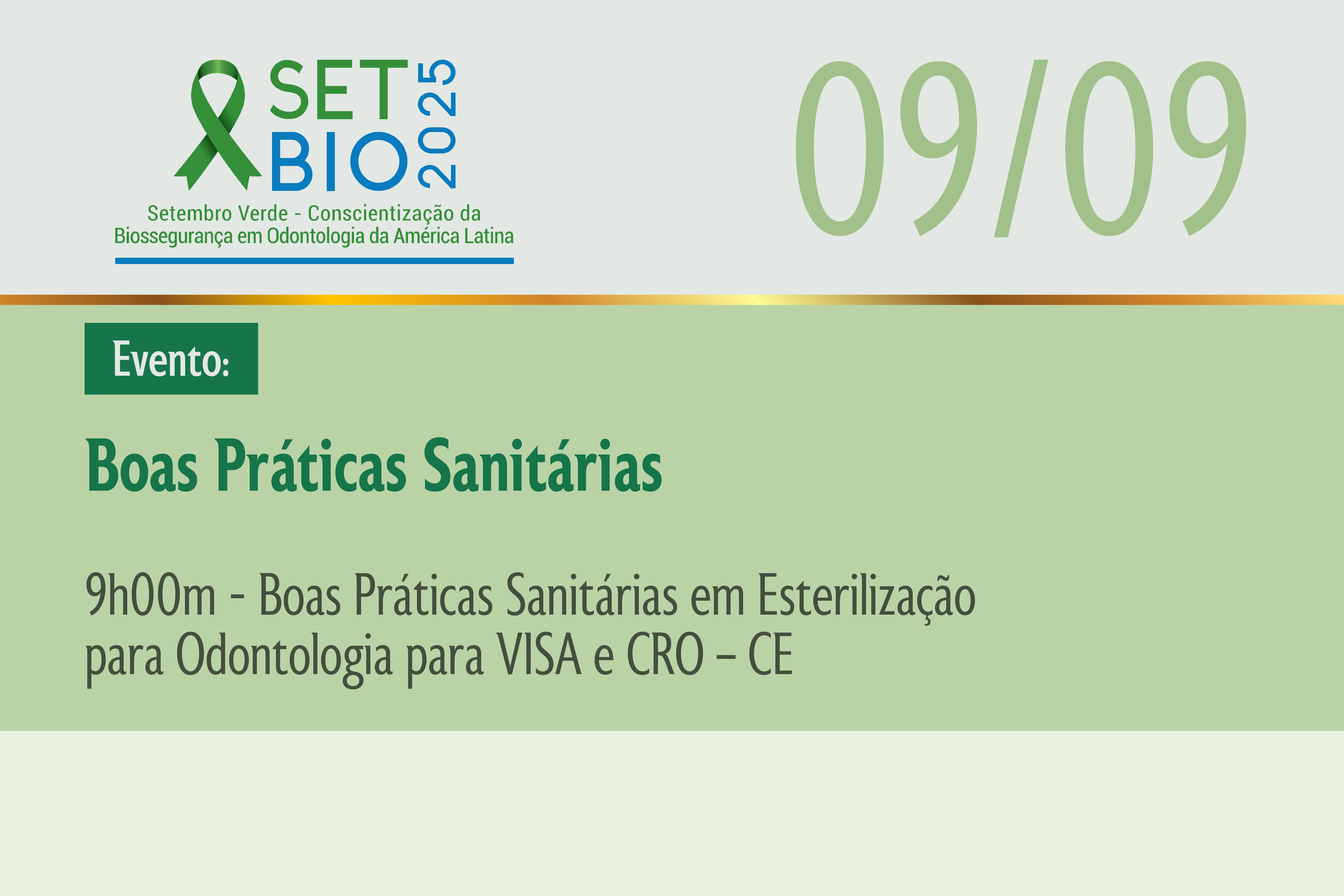 SETBIO 2025 Boas Práticas Sanitárias