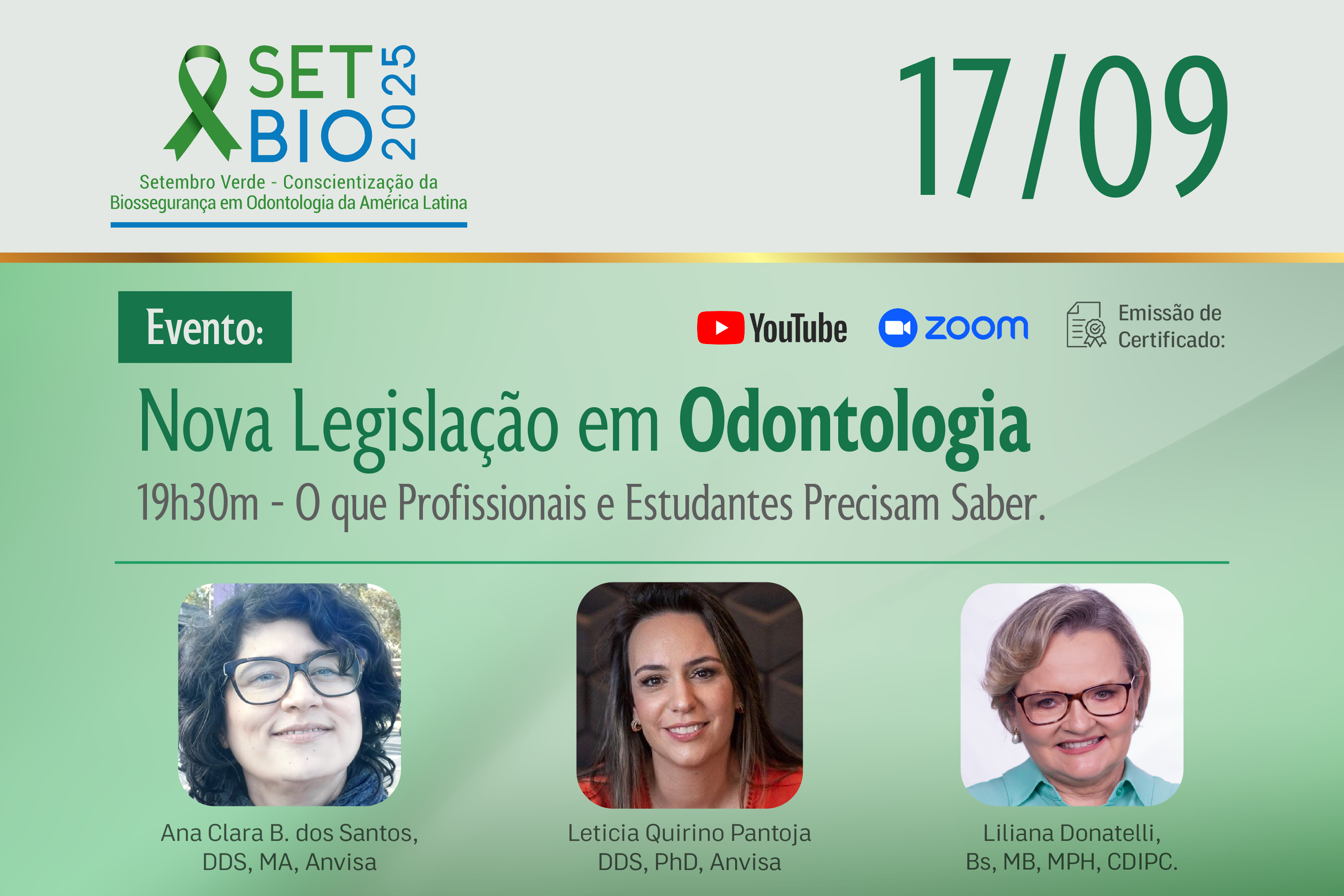 SETBIO 2025 - Nova Legislação em Odontologia